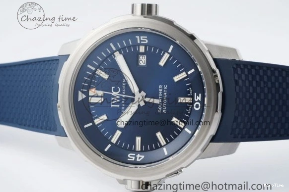 MIROTIME 0416 WellDesigned Aquatimer Automatic SS RSF 1:1 Best Edition Blue Dial on Blue Rubber Strap A 7057